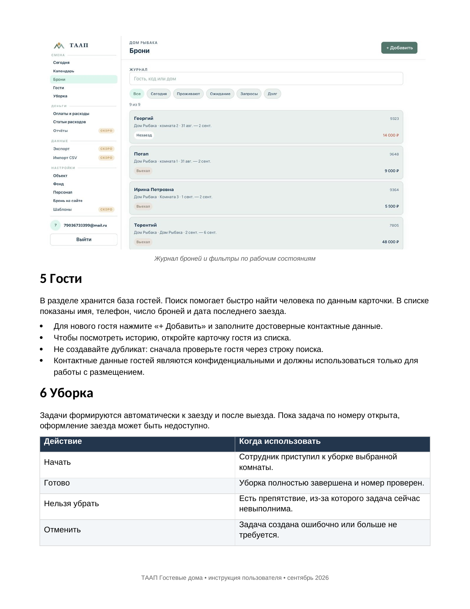 Журнал броней ТААП